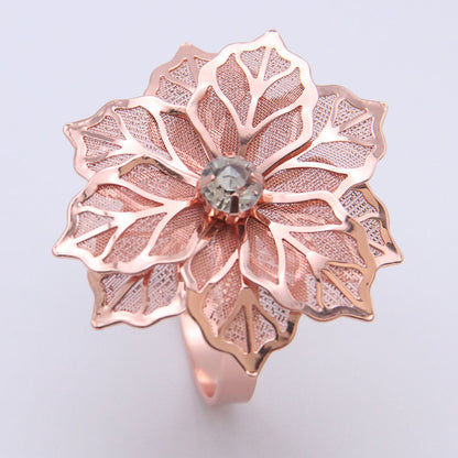 Premium 10 Pack Heavy Duty Metal Rose Napkin Rings Electroplated Wedding Banquet Decor Christmas Anniversary Table Settings