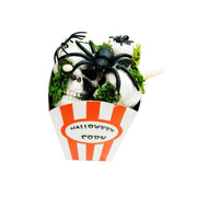 10 Pcs Artificial Halloween Eyeball, Spider, Mouse, and Popcorn Decorations Bulk Set