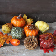 10 Pcs Artificial Small Pumpkin Decorations for Halloween Fall Harvest Centerpiece
