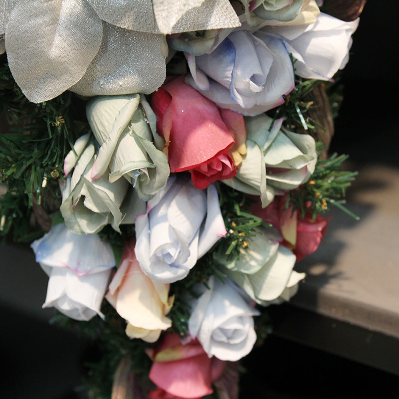 Christmas Upside Down Tree Wreath 26 Inch Artificial Holiday Decoration
