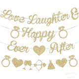 Rose Gold Glitter Bachelorette Party Banner - Miss to Mrs & Bride to Be Wedding/Single Party Decorations