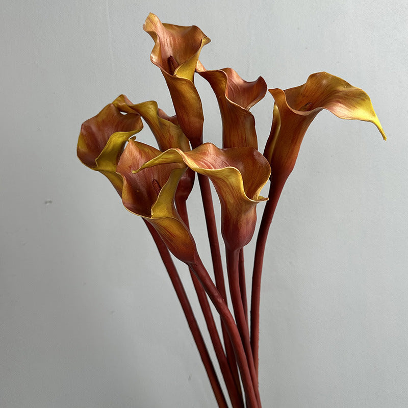Bulk Real Touch Calla Lilies Long Stem Artificial Florals 25.5" Wholesale