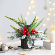 Christmas Tabletop Candle Holder Ornament 10.5 Inch Decorative Holiday Accent