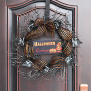 Halloween Dead Twig Vine Wreath 20 Inch Black Artificial Bulk Quantity