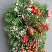 Christmas Upside Down Tree Wreath 26 Inch Artificial Holiday Decoration