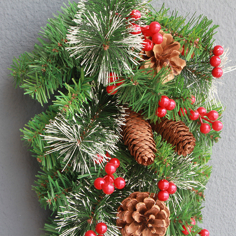 Christmas Upside Down Tree Wreath 26 Inch Artificial Holiday Decoration