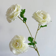 25 Inch Artificial Silk Peony Spray Stems, 3 Heads, 6 Pcs Bulk Pack