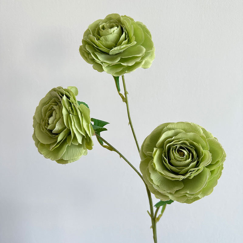 25 Inch Artificial Silk Peony Spray Stems, 3 Heads, 6 Pcs Bulk Pack