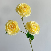 25 Inch Artificial Silk Peony Spray Stems, 3 Heads, 6 Pcs Bulk Pack