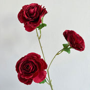 25 Inch Artificial Silk Peony Spray Stems, 3 Heads, 6 Pcs Bulk Pack