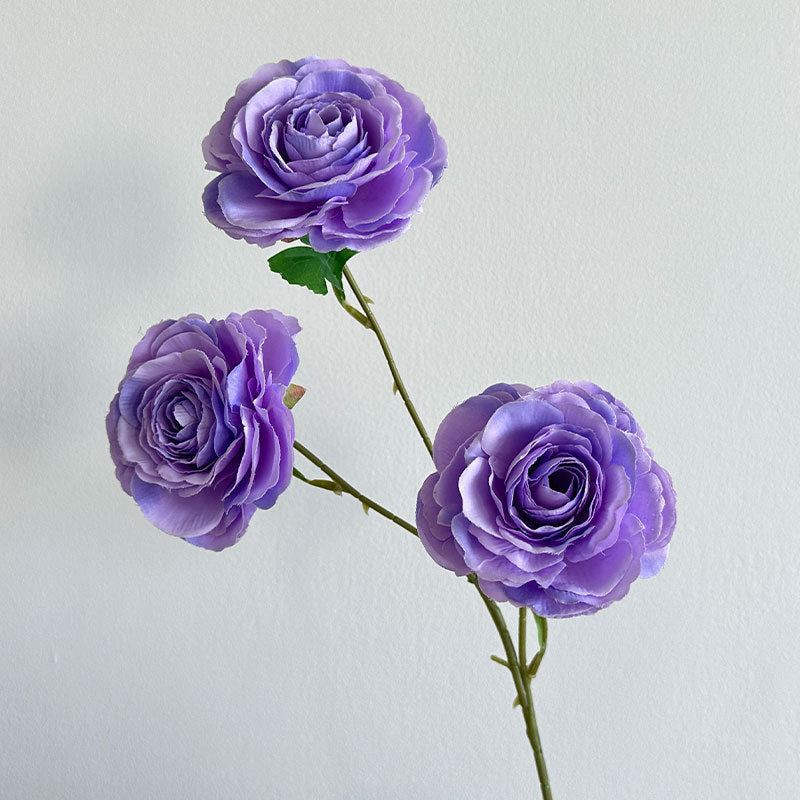 25 Inch Artificial Silk Peony Spray Stems, 3 Heads, 6 Pcs Bulk Pack
