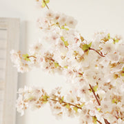 40 Inch Extra Long Cherry Blossom Stems 10 Pcs Silk Artificial Flowers for Tall Vases
