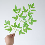 Artificial Maple Leaf Stems 12 Inch Greenery Foliage 10 Pcs Summer Faux Plants