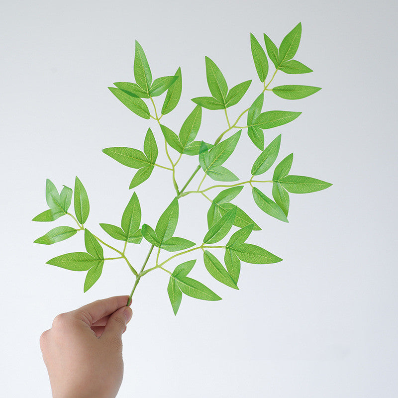 Artificial Maple Leaf Stems 12 Inch Greenery Foliage 10 Pcs Summer Faux Plants