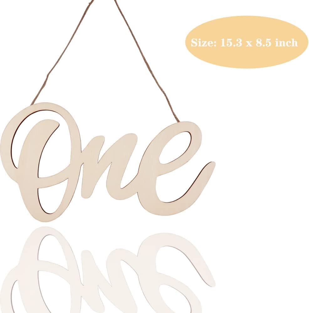 Bulk 1st Birthday Party Wooden Sign Wall Decor and Photo Props for Baby Bathtub Parties Table Displays and Baby Chair Photo Booth Props Wholesale