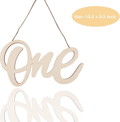 Bulk 1st Birthday Party Wooden Sign Wall Decor and Photo Props for Baby Bathtub Parties Table Displays and Baby Chair Photo Booth Props Wholesale