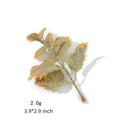 Artificial Silk Rose Leaves 100 Pcs Bulk Realistic Fake Flower Foliage for Decoration