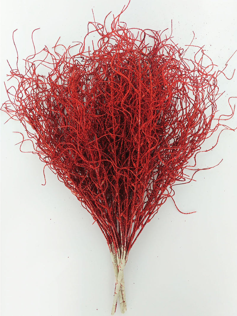 17 Inch Artificial Glitter Christmas Bush Stems 10 Pcs Decorative Picks Ornaments