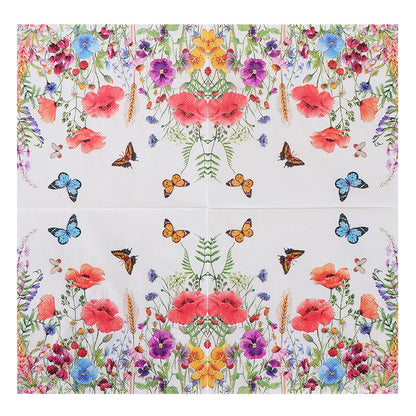 Bulk 5 Pack Butterfly Flower Paper Napkins Decoupage Napkin Wedding  Hotel Bathroom Daily Necessities Wholesale