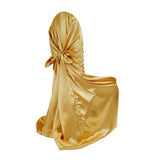 Bulk 10 PCS Satin Chair Covers for Event Dinning Wedding Banquet Party Wholesale