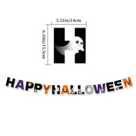 Bulk Halloween Decorations Banner Ghost Pumpkin Bat Garland for Bar and Party Setup Wholesale