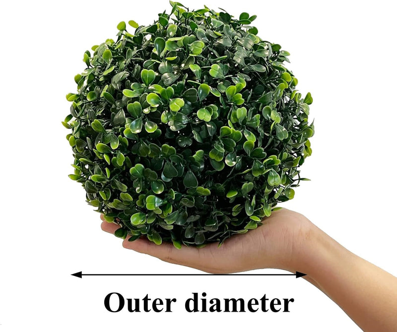 Artificial Boxwood Topiary Ball 6 Inch Green Faux Plant Decorative Garden Wedding Outdoor Ball