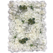 4 Panels Artificial Flower Backdrop Mat UV Protected Mixed Floral Wall Decor