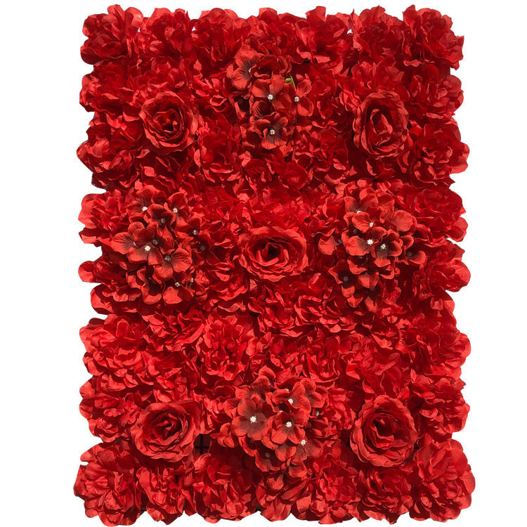 12 Inch Artificial Rose Hydrangea Peony Flower Wall Mat Backdrop 12 Pcs UV Protected Wedding Decor