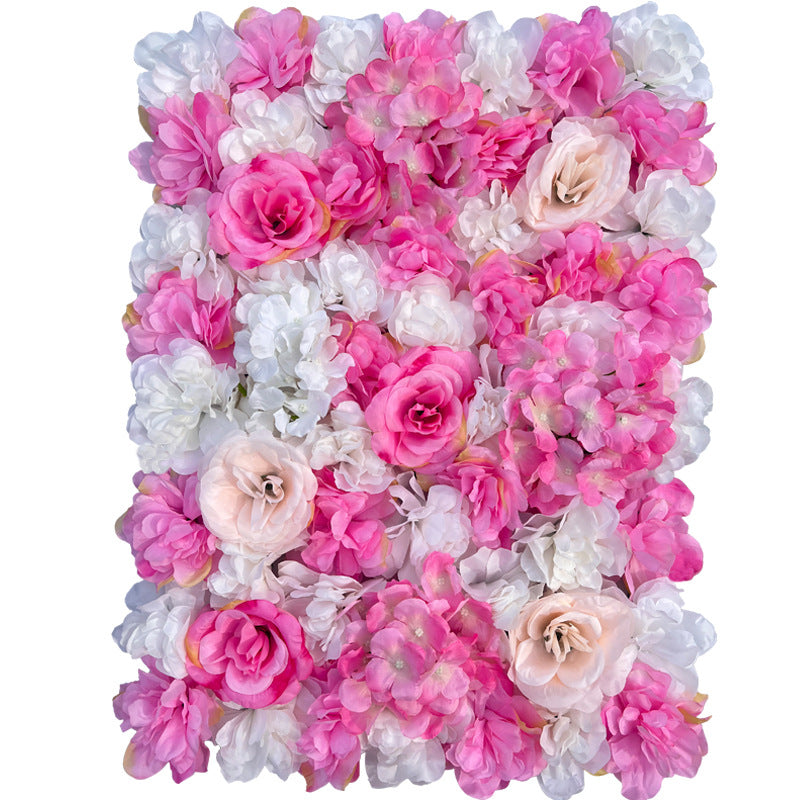 12 Inch Artificial Rose Hydrangea Peony Flower Wall Mat Backdrop 12 Pcs UV Protected Wedding Decor