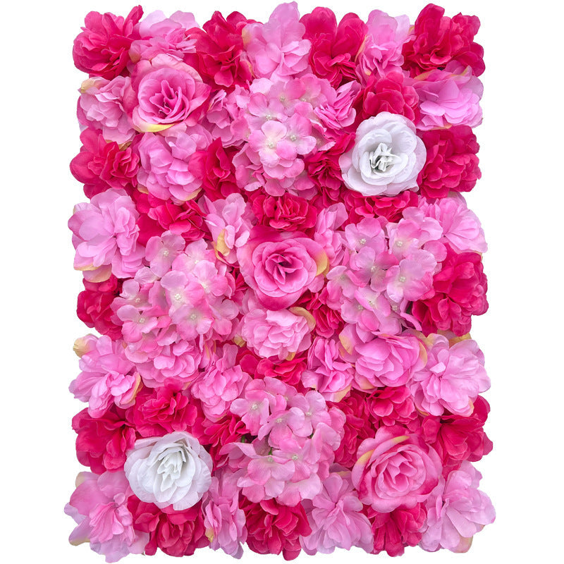 12 Inch Artificial Rose Hydrangea Peony Flower Wall Mat Backdrop 12 Pcs UV Protected Wedding Decor