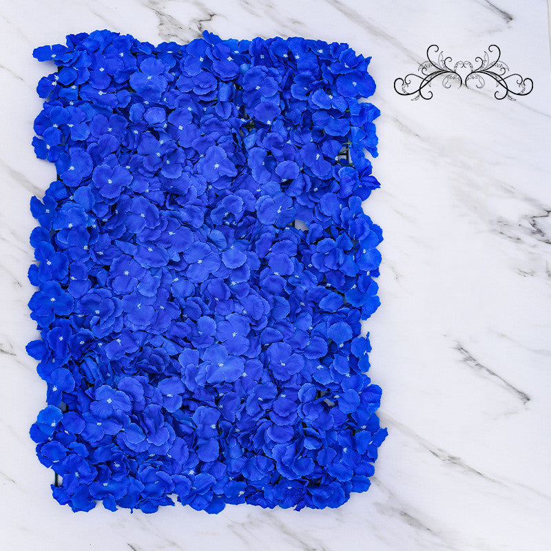 4 Panels Artificial Hydrangea Flower Wall Backdrop Mat UV Protected Bulk