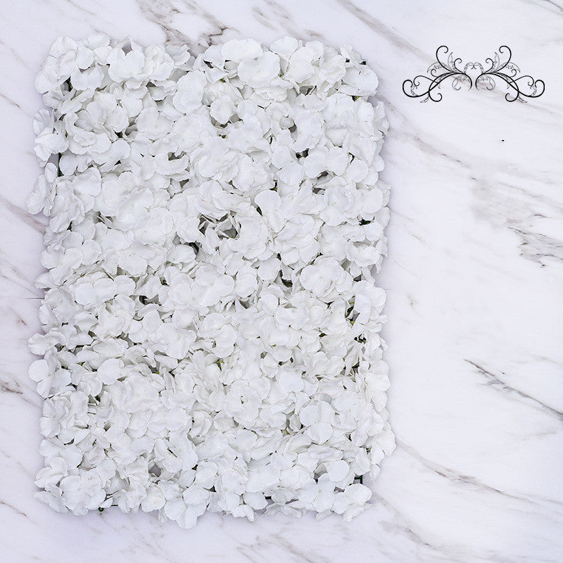 4 Panels Artificial Hydrangea Flower Wall Backdrop Mat UV Protected Bulk