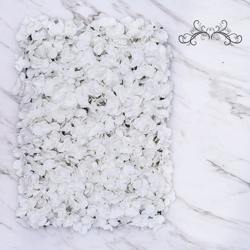 4 Panels Artificial Hydrangea Flower Wall Backdrop Mat UV Protected Bulk