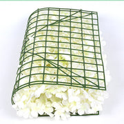 4 Panels Artificial Hydrangea Flower Wall Backdrop Mat UV Protected Bulk