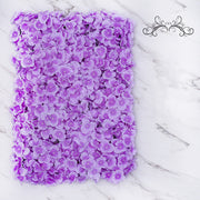 4 Panels Artificial Hydrangea Flower Wall Backdrop Mat UV Protected Bulk