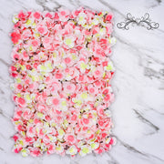 4 Panels Artificial Hydrangea Flower Wall Backdrop Mat UV Protected Bulk