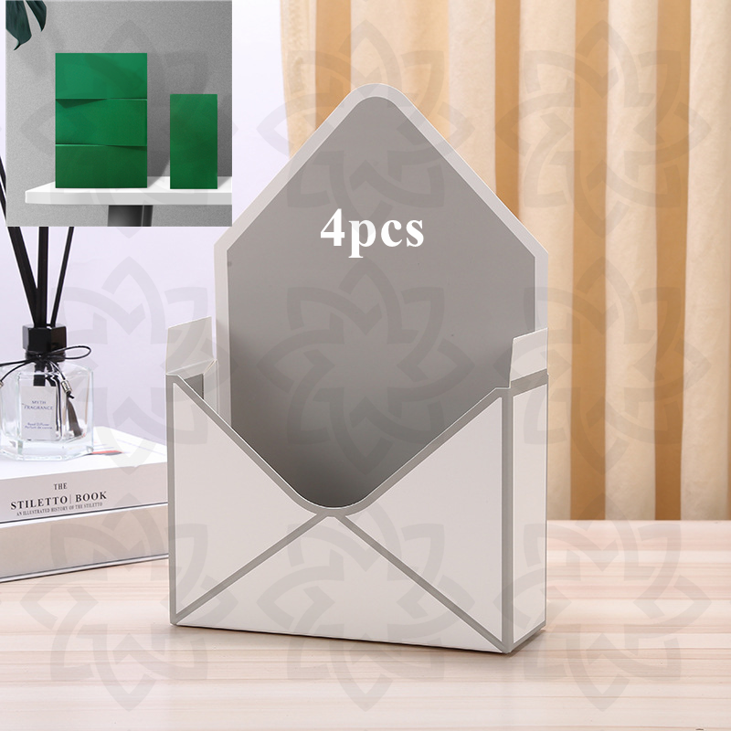4 Sets Artificial Flower Envelope Boxes with Floral Foam Blocks Bulk Wholesale