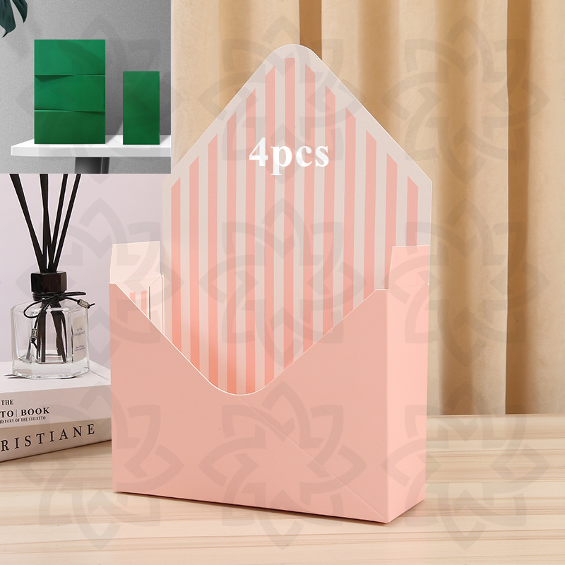 4 Sets Artificial Flower Envelope Boxes with Floral Foam Blocks Bulk Wholesale