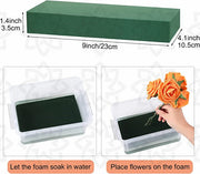 4 Sets Artificial Flower Envelope Boxes with Floral Foam Blocks Bulk Wholesale
