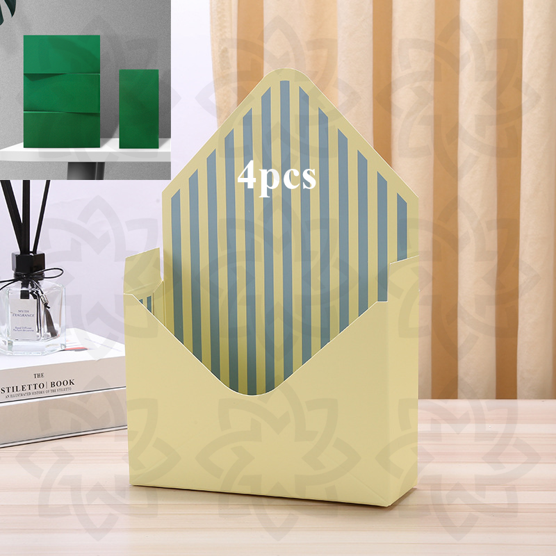 4 Sets Artificial Flower Envelope Boxes with Floral Foam Blocks Bulk Wholesale