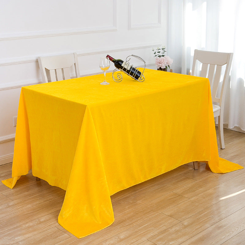 Bulk 2Pcs Crushed Velvet Rectangular Tablecloth Luxurious Wedding and Dining Table Decoration Wholesale