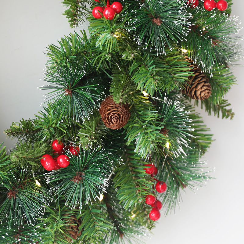 Christmas Red Pine Cone Wreath 24 Inch Artificial Cone Holiday Decor