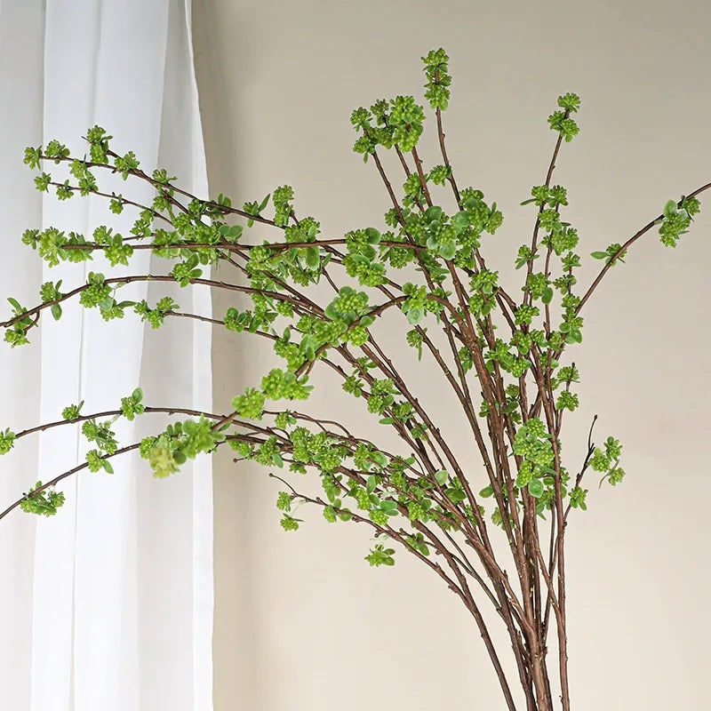 Bulk 51" Extra Long Artificial Branch with Green Buds for Wedding Event and Home Decor Wholesale