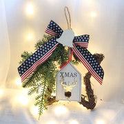 Christmas Star Wreath 10 Inch Artificial Holiday Decoration