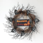 Halloween Dead Twig Vine Wreath 20 Inch Black Artificial Bulk Quantity