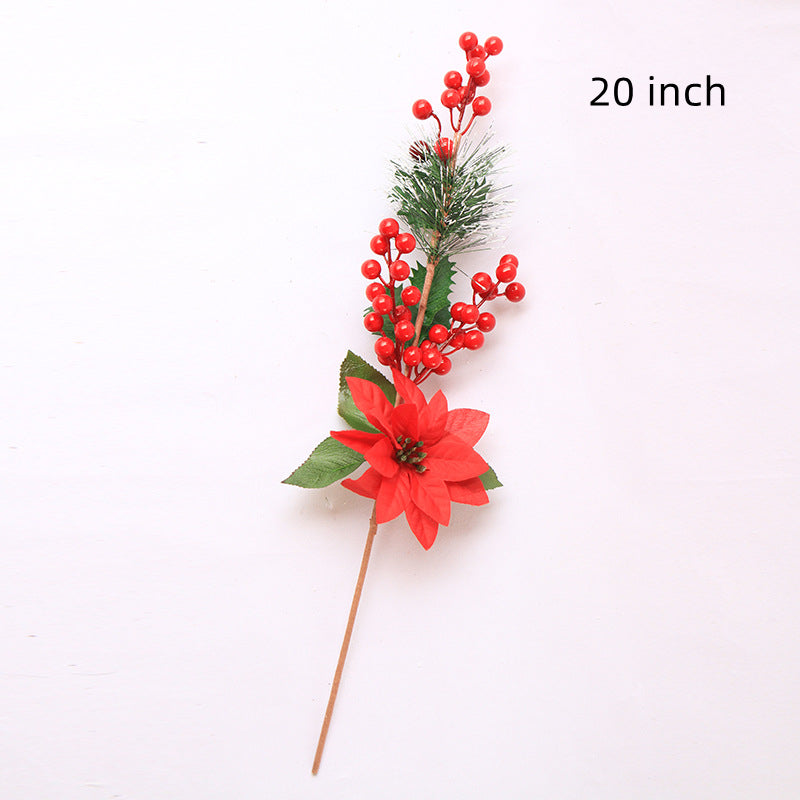 Christmas Rattan Tabletop Decoration Cuttings Artificial Holiday Decor