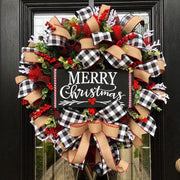 Artificial Christmas Fruit Bow Wreath with Red Berries, 10/15/18 Inch, Decorative Holiday Accent