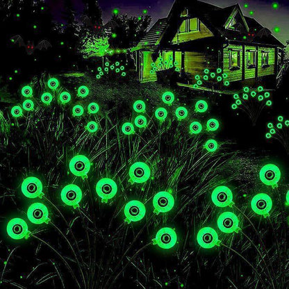 Halloween Decor Waterproof Solar Spooky Eye Lights for Outdoor Use Perfect for Yard Garden Lawn and Party Decorations