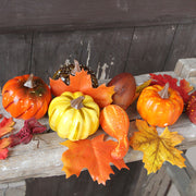 10 Pcs Artificial Small Pumpkin Decorations for Halloween Fall Harvest Centerpiece