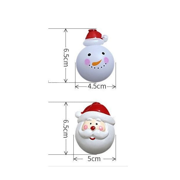 LED Christmas Lights Santa and Snowman Shapes Bulk Set, Holiday Decorative String Lights